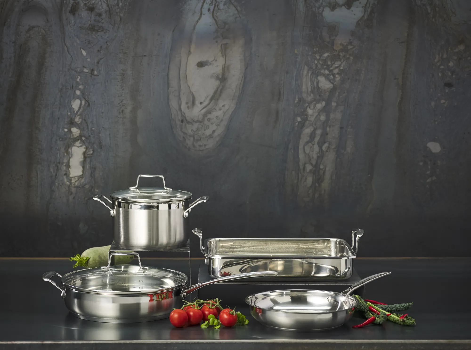 SCANPAN Topfsortiment>20 cm/3,2 L Kochtopf mit Deckel - Impact
