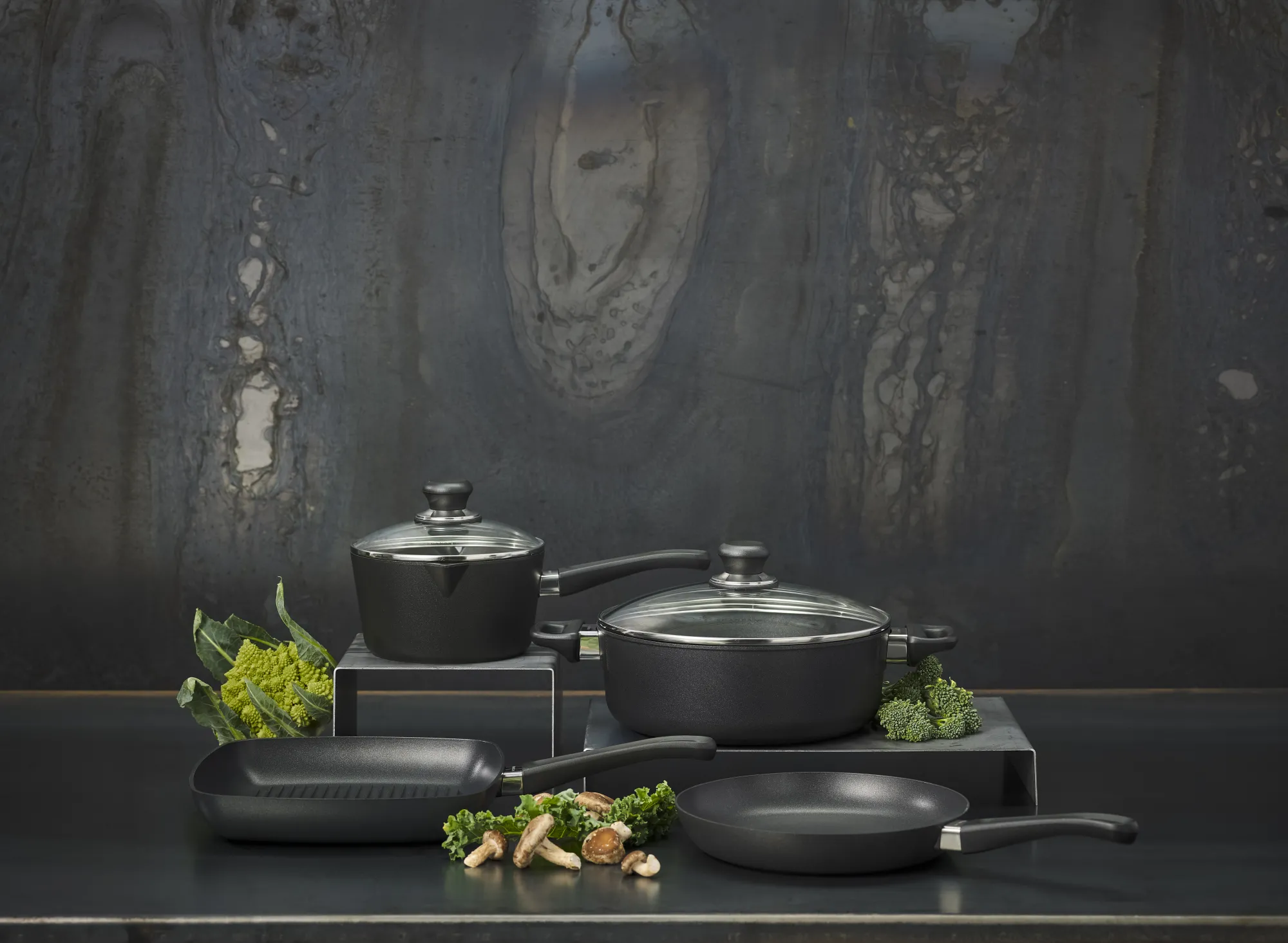 SCANPAN Schmorpfannen|Topfsortiment>26 cm/4,0 L Schmortopf mit Deckel - Classic Induktion