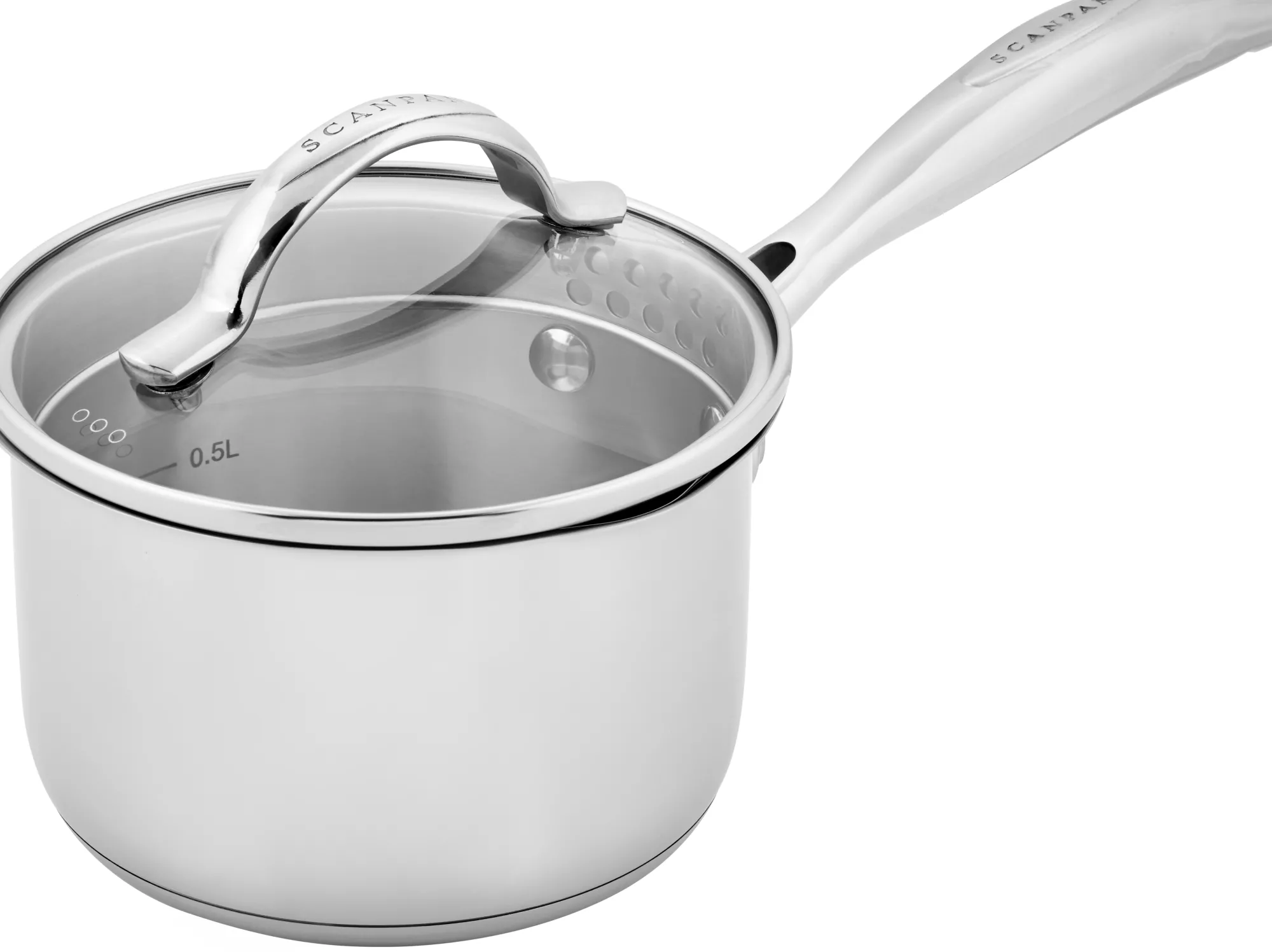 SCANPAN Stielkasserollen>14 cm/1,2 L Stielkasserolle mit Deckel - STS