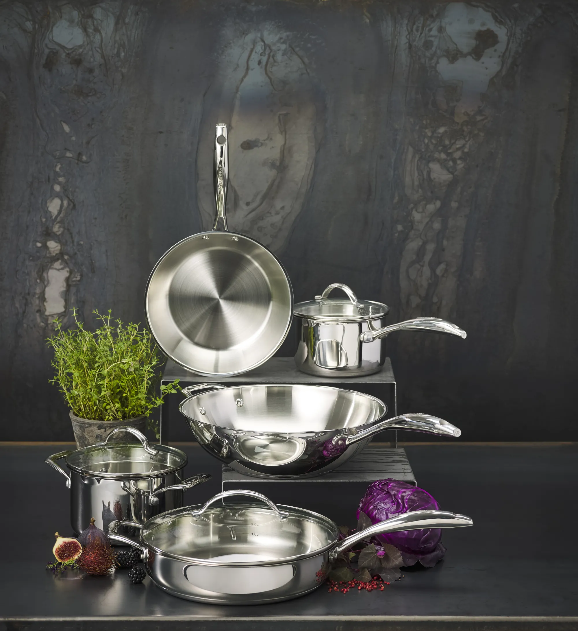 SCANPAN Stielkasserollen>14 cm/1,2 L Stielkasserolle mit Deckel - STS