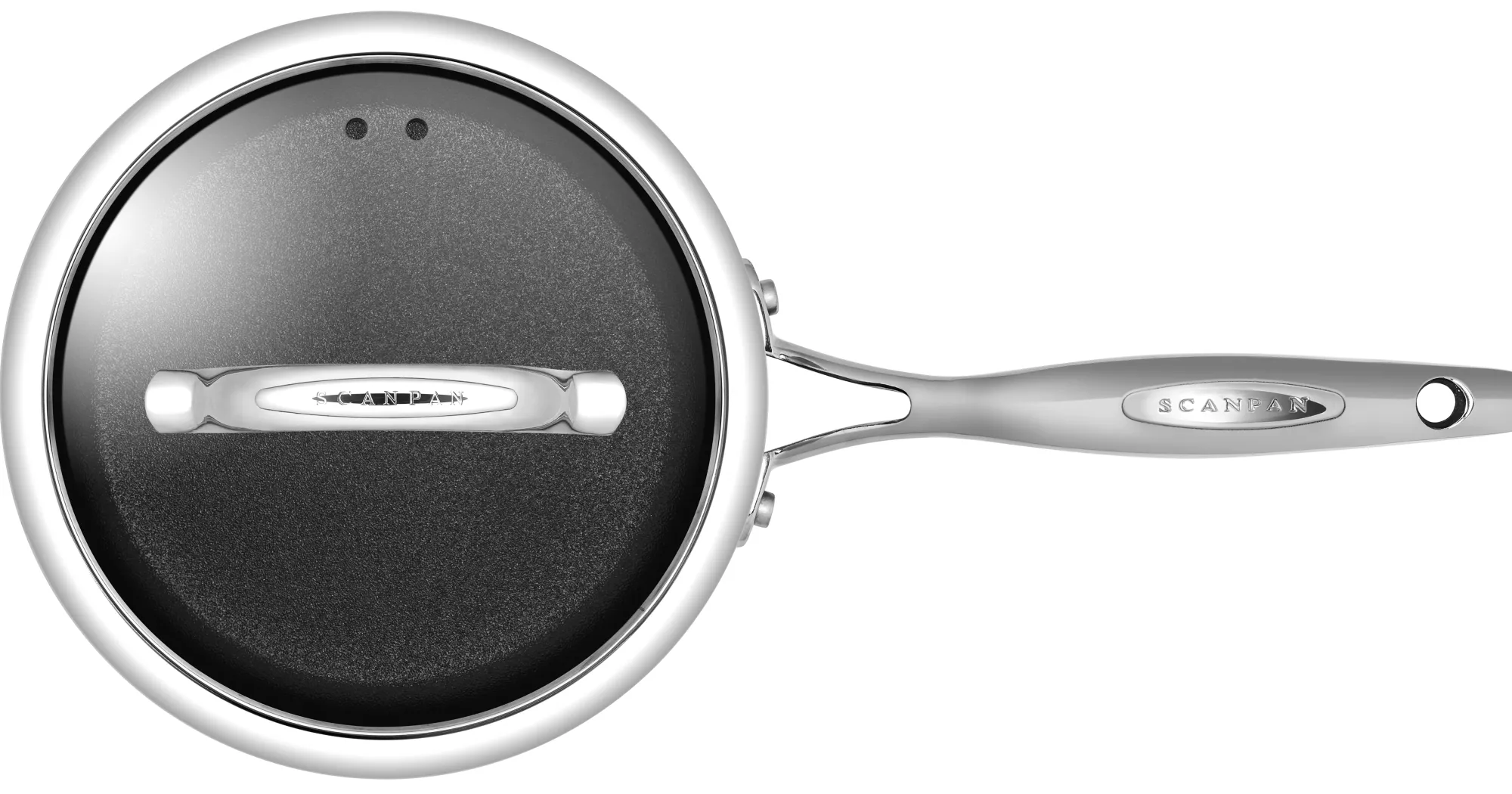 SCANPAN Stielkasserollen>18 cm/2,5 L Stielkasserolle mit Deckel - HaptIQ