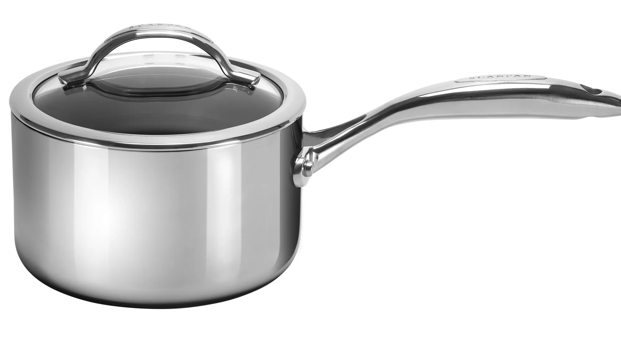 SCANPAN Stielkasserollen>16 cm/1,8 L Stielkasserolle mit Deckel - HaptIQ