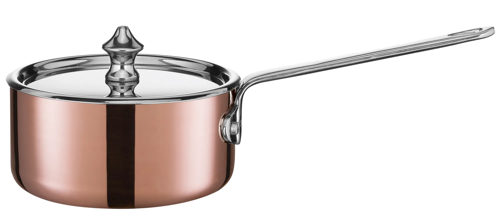 SCANPAN Stielkasserollen>10 cm/0,35 L Stielkasserolle mit Deckel - Maitre Dï Kupfer