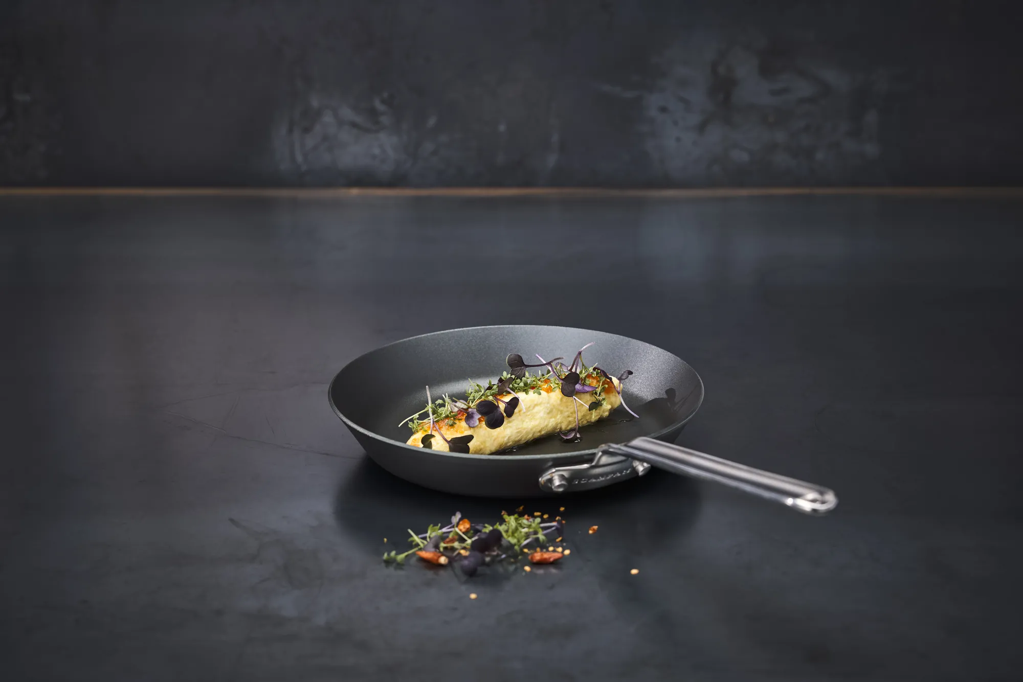 SCANPAN Pfannen>22 cm Pfanne mit Banderole - Black Iron