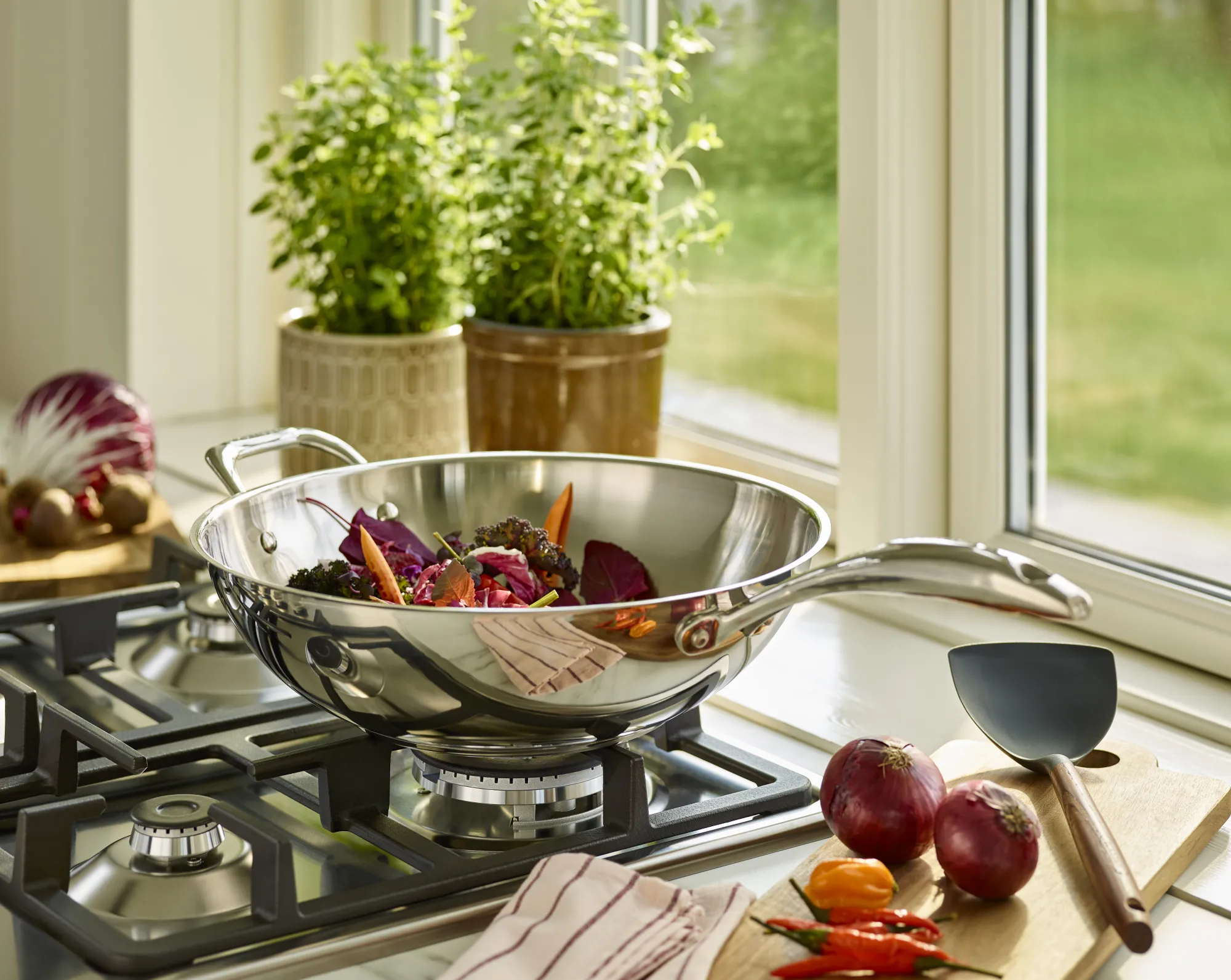 SCANPAN Woks>32 cm Wok - STS